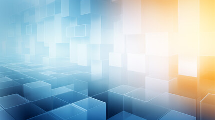 A blue background with many small blue circles and squares Blue texture abstract fading into the dark.