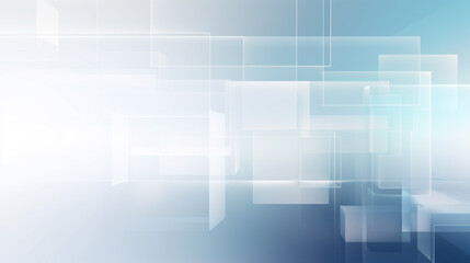 Fototapeta premium A PowerPoint template background, light pastel blue, straight lines and geometric patterns Abstract White 3d Geometric Cubes Shape Blue Background Banner 