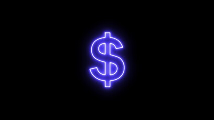 dollar sign on dark background