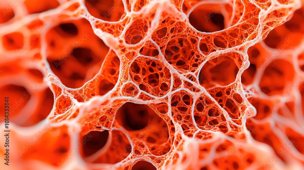 Poster abstract orange network structure 3d rendered background texture