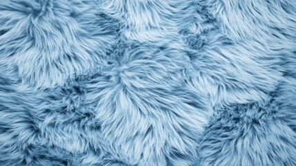 Obraz premium Soft Blue Faux Fur Texture Background Abstract Design Close up Plush Fabric
