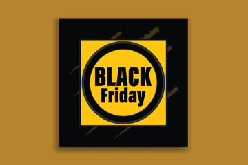 New Black Friday sale social media template banner design