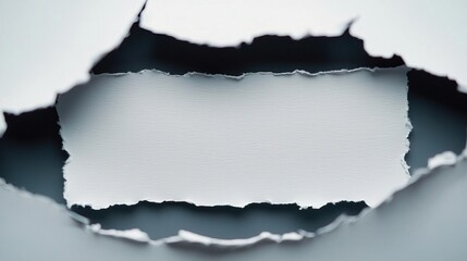 A ripped white paper serves as a message background, inviting thoughtful notes..