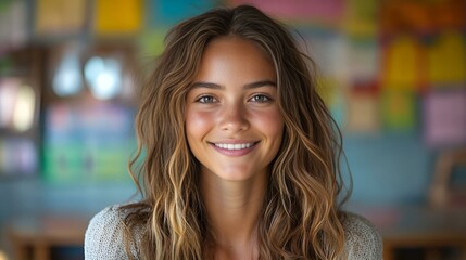 a person smiling at camera

