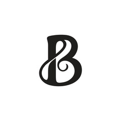 Obraz premium Unique B letter logo vector