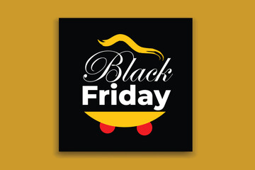 New Black Friday sale social media template banner design