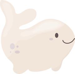 beluga whale fish illustration