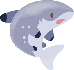 Obraz premium Blacktip shark illustration