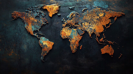 world map abstract pattern background