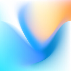 ABSTRACT BACKGROUND WITH SHAPES GRADIENT MESH BLUE ORANGE SMOOTH LIQUID COLORFUL DESIGN VECTOR TEMPLATE GOOD FOR MODERN WEBSITE, WALLPAPER, COVER DESIGN 