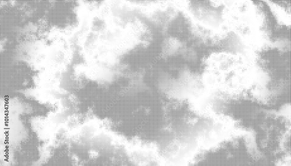 Poster monochrome halftone dots background. overlay png illustration. abstract grunge dots on transparent b