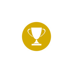 Champion cup icon. Trophy icon isolated on transparent background