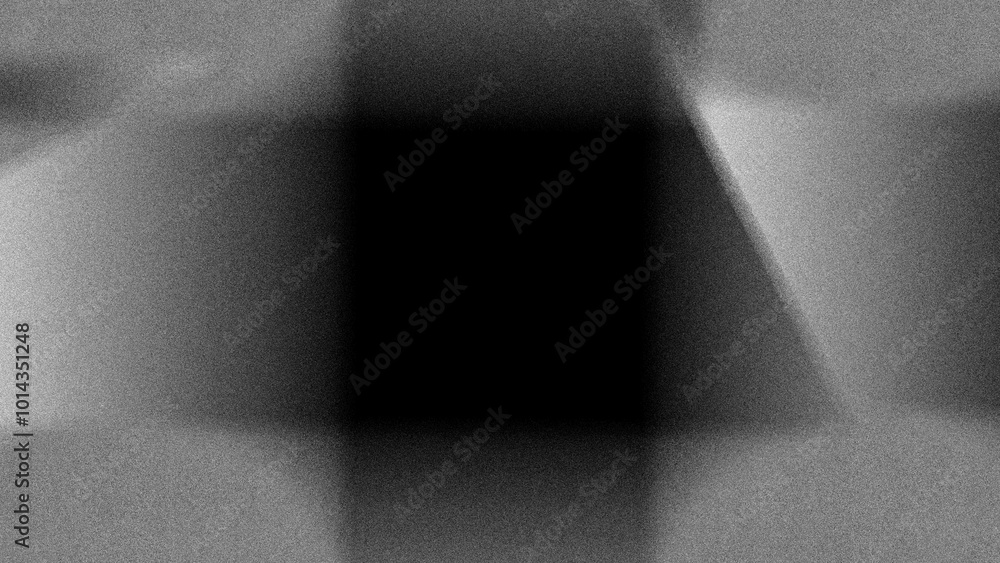 Aufkleber Abstract modern gray noise background design with layers of textured white transparent material in squares shapes in random geometric pattern
