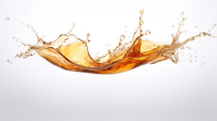 Fototapeta premium Liquid splash abstract background, white background.