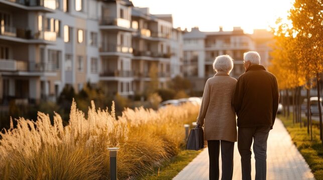 Seniors are visiting real estate projects such as condos or housing developments. To consider investing in stable assets