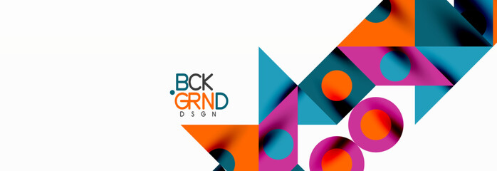 Trendy triangles lines, round elements and circles. Vector Illustration For Wallpaper, Banner, Background, Card, Book Illustration, landing page