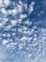 blue sky with white clouds