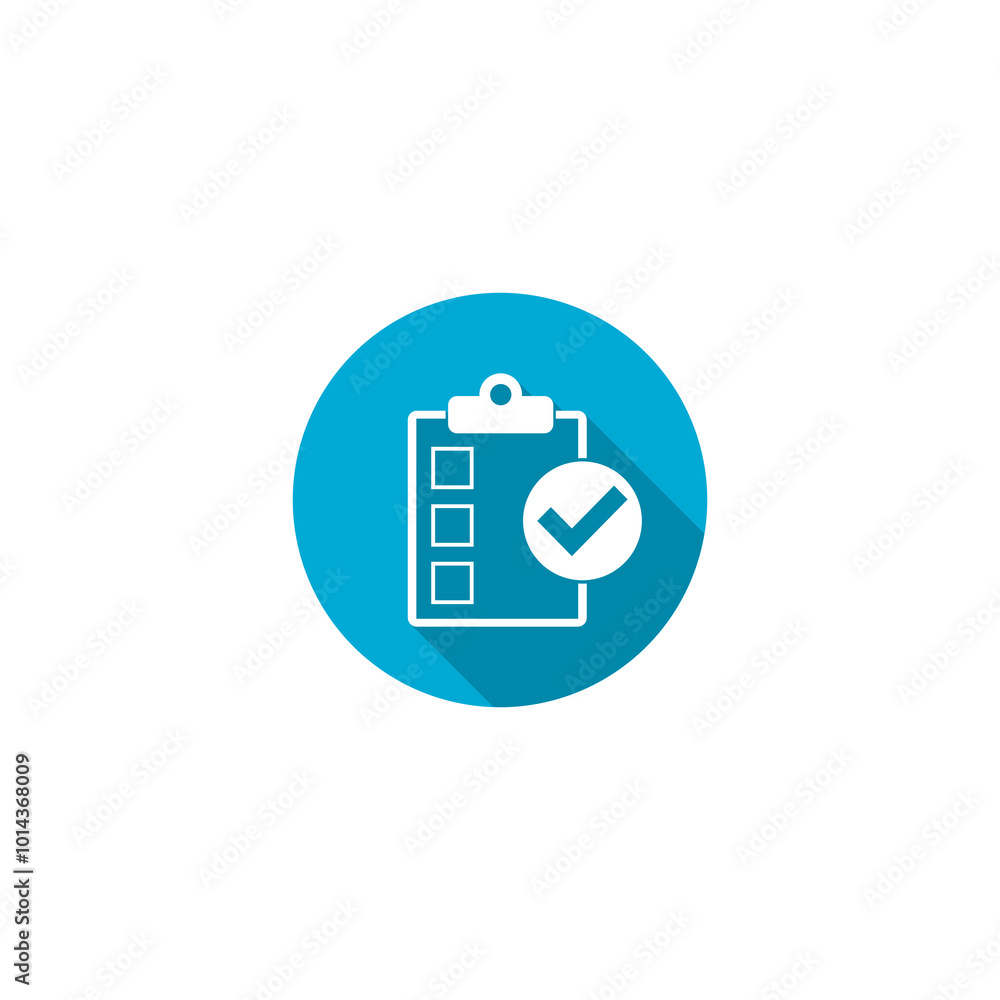 Poster clipboard document checklist test icon isolated on transparent background