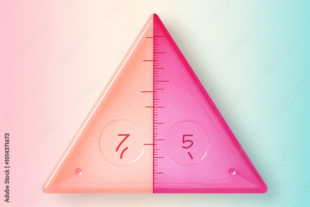 Poster corner segments with marked bisecting axis and bright gradients for center text space