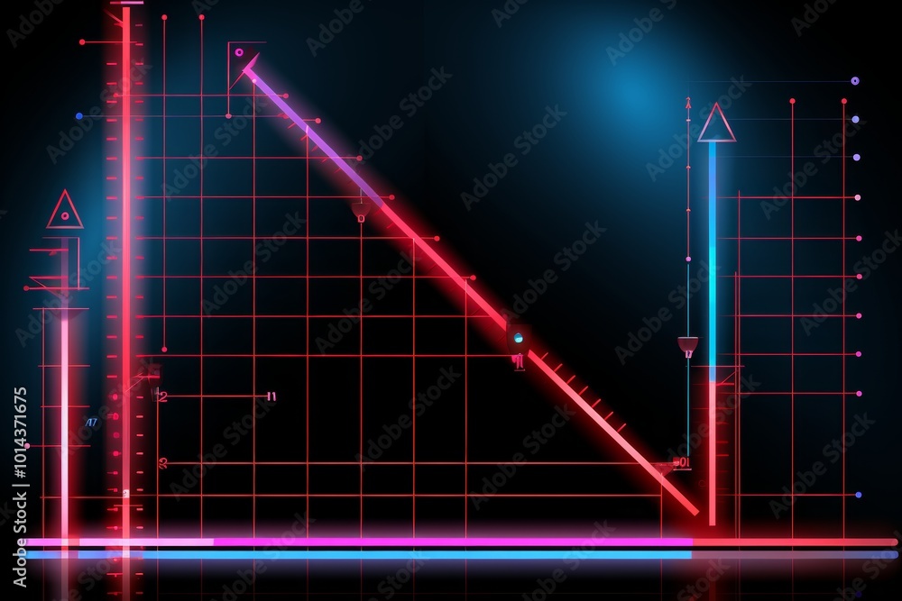 Poster dynamic corner segments design featuring bright gradients and center text space with angled axes