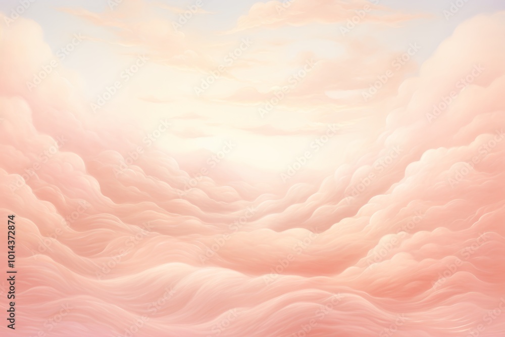 Poster minimalistic graphic design featuring soft pastel blue or gray background with subtle text elements