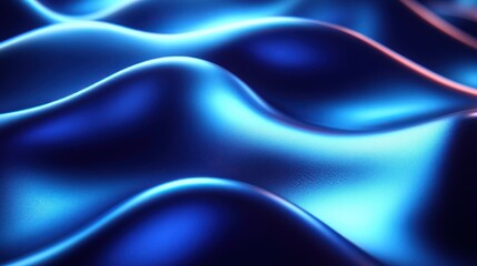 Obraz premium Abstract Blue and Cyan Wavy Surface with Subtle Textured Details