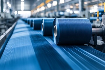 Bobbins of thread for a cord knitting machine