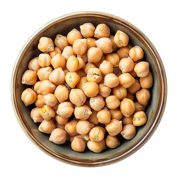 recommend clip art: Chickpeas in a round bowl top view clip art