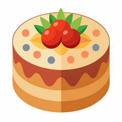 chocolate cake with cherry