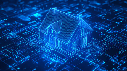 Continuous line simple house. One line illustration of housing,real estate,property. Single line vector illustration.