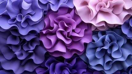Obraz premium Abstract Floral Texture A Lush Tapestry of Purple and Lavender Hues