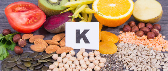 Nutritious eating containing natural vitamin K, potassium and minerals
