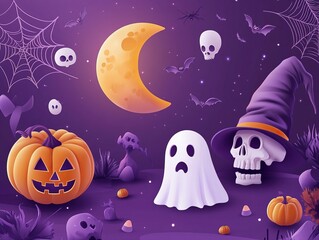Halloween concept background