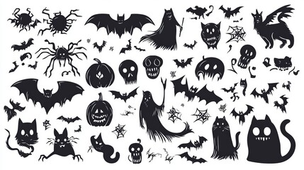 Halloween concept icons