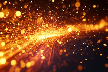 Fototapeta premium The bright sparks of the bengal lights on a dark background