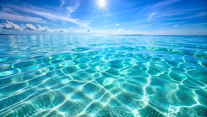 Blue ocean with gentle ripples