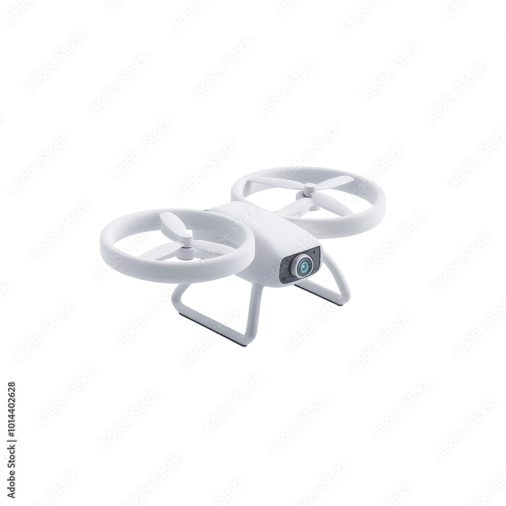 Aufkleber modern drone with advanced camera features on transparent background