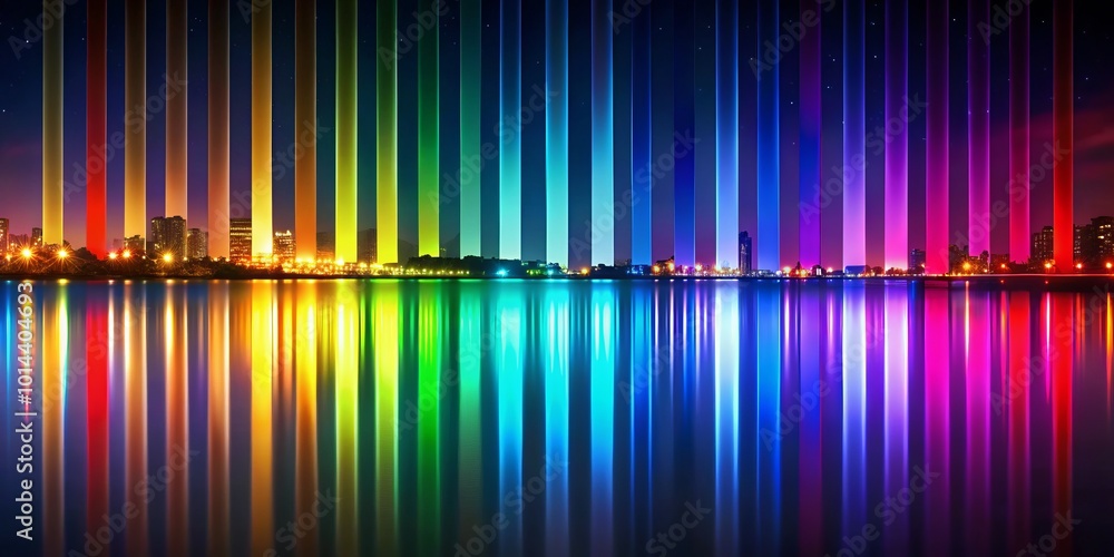 Poster dynamic color bars background designed for contemporary projects and creativity. ideal for enhancing