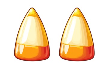 Group of candy corn pieces.