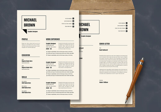 Classic And Clean Resume Layout
