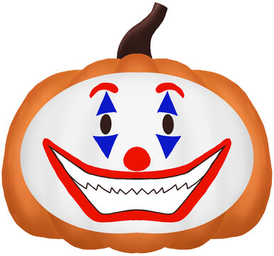 recommend clip art: Halloween pumpkin jack o lantern joker face