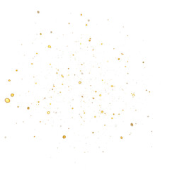 Abstract glowing orange dust particles, noise, and grain on a transparent background. Ideal for glow effects, cosmic illustrations, or adding texture and depth to space-themed designs