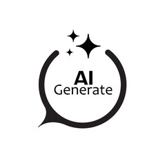 ai generated icon on white background	