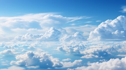 A panoramic view of a blue sky with wispy cirrus clouds