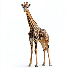 Obraz premium a giraffe isolated in white background