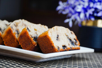 Banana Bread, Banana bread in plate, Delicious Banana Cake
