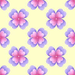 cute flower seamless pattern background 