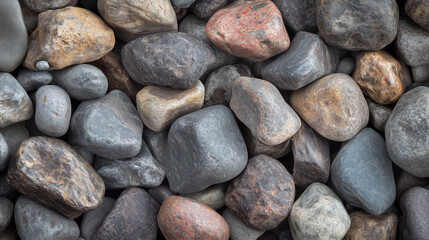 Grey Pebbles Texture, Natural Stone Background

