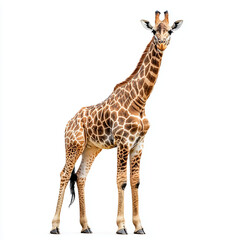 Fototapeta premium a giraffe isolated in white background