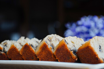 Banana Bread, Banana bread in plate, Delicious Banana Cake